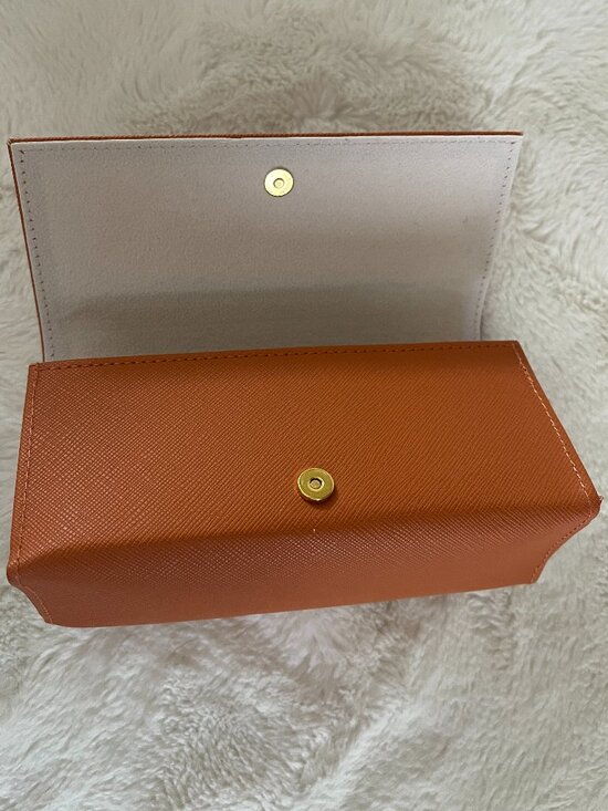 Tory Burch Orange Sunglasses Eyeglasses Case - Picture 6 of 7
